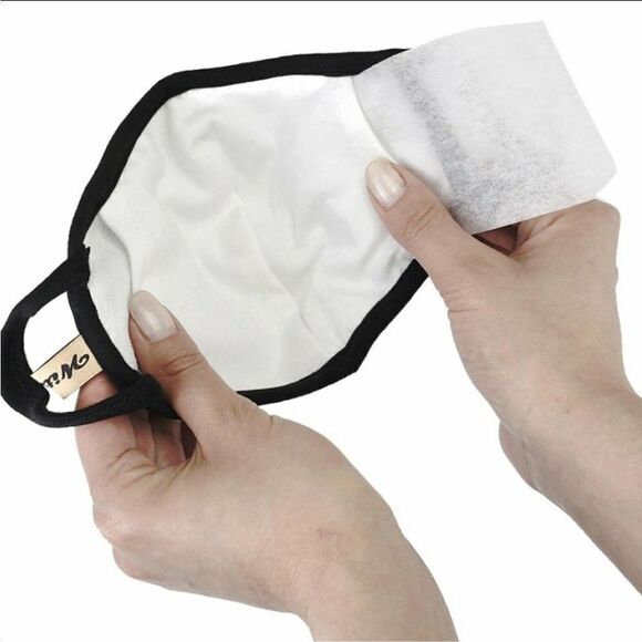 SALE Navy Blue Designer Face mask - Picture 4 of 5